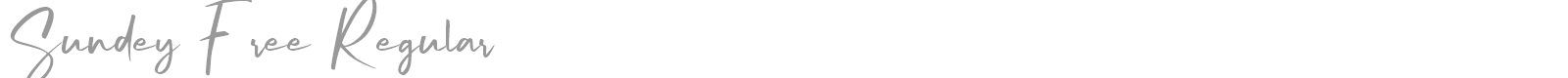 Sundey font preview